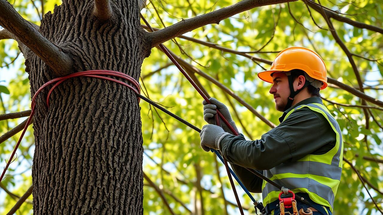 What is tree cabling and bracing?